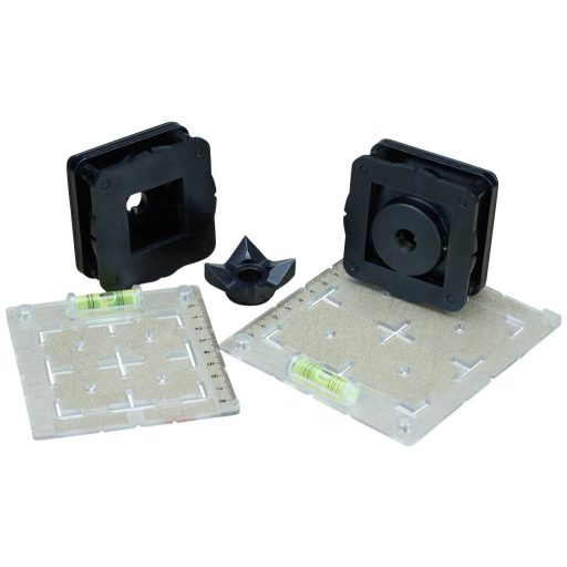 TOOLCRAFT TO-9610284 Stancoló betétek Stanzformen: Ø22-34,3mm (Rundes Loch), Quadratische Stanzform:33.5 und 45 mm