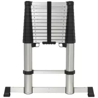   TOOLCRAFT TO-9610686 Alimínium ötvözet Teleszkópos létra Szerelés szerszám nélkül Munkamagasság (max.): 4.52 m Alumínium EN 131 15.9 kg