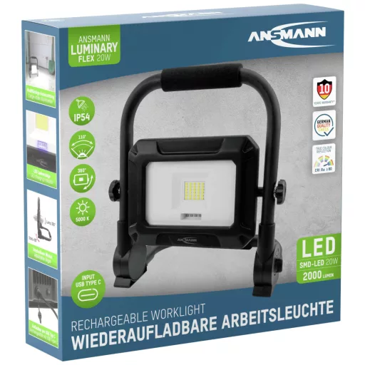 Ansmann FL20W-R Akkus építkezési fényszóró 20 W 2000 lm Nappalifény fehér 1600-0616