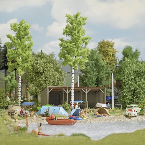 Busch H0 Vad kemping akciókészlet Építőkészlet