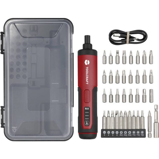 TOOLCRAFT TO-9616470 Akkus rúdcsavarozó 3.6 V 1500 mAh Lítiumion Hordtáskával