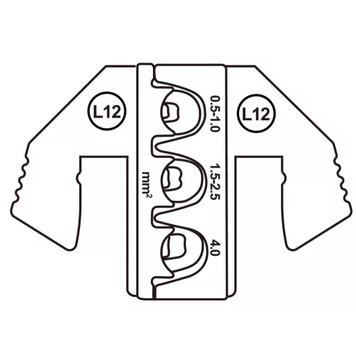 TOOLCRAFT TO-9616536 Krimpelő pecsét SPT K érintkező (SWS), MCP érintkező (SWS) 0.5 - 4 mm² Alkalmas márka TOOLCRAFT