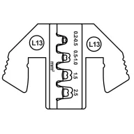   TOOLCRAFT TO-9616539 Krimpelő betét SPT hüvely érintkező 0.2 - 2.5 mm² Alkalmas márka TOOLCRAFT