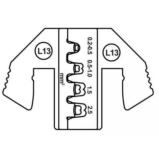 TOOLCRAFT TO-9616539 Krimpelő betét SPT hüvely érintkező 0.2 - 2.5 mm² Alkalmas márka TOOLCRAFT