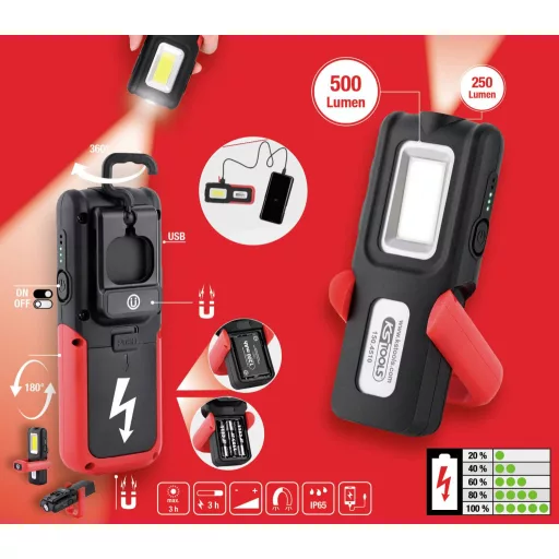 KS Tools 150.4510 150.4510 Kézilámpa 10 W 500 lm