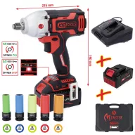   KS Tools 515.6100 Ütve csavarozó 690 Nm 18 V Vele szállított akkuk száma 2 4 Ah Lítiumion