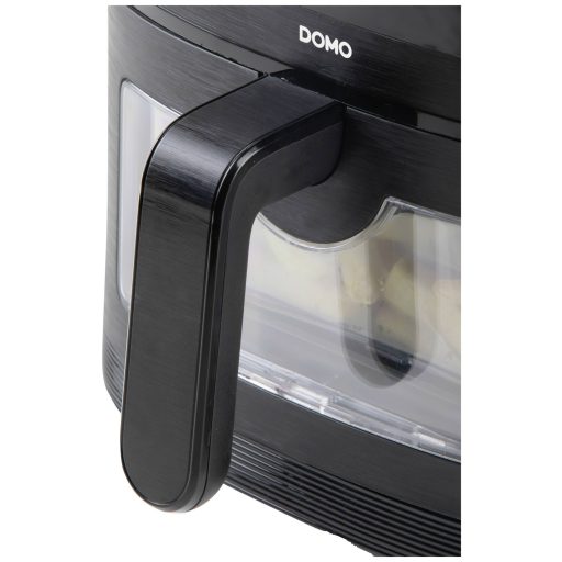 DOMO DO542FR Forrólevegős fritőz 4 l 1350 W Időzítő funkció, Kijelzővel, Túlhevülés elleni védelem, Tapadásmentes bevonat Fekete