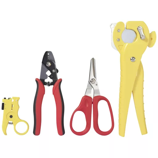 TOOLCRAFT TO-9621810 Üvegszál szerszám Kábelvágóval, Kábelcsupaszítóval 0 - 25 mm