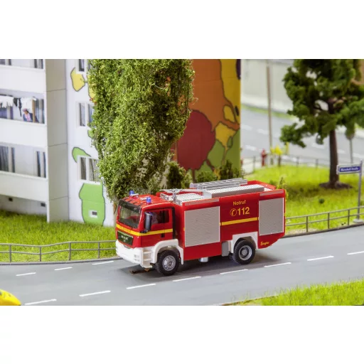 Faller 161599 MAN TGS TLF Feuerwehr Car rendszer H0 Jármű