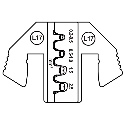 TOOLCRAFT TO-9625860 Krimpelő betét MCP 6.3/4.8K & SPT érintkező 0.2 - 2.5 mm² Alkalmas márka TOOLCRAFT