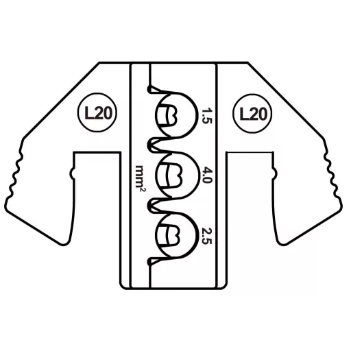 TOOLCRAFT TO-9625869 Krimpelő betét MCP 6.3/4.8K & SPT lapos érintkező (SWS) 1.5 - 2.5 mm² Alkalmas márka TOOLCRAFT
