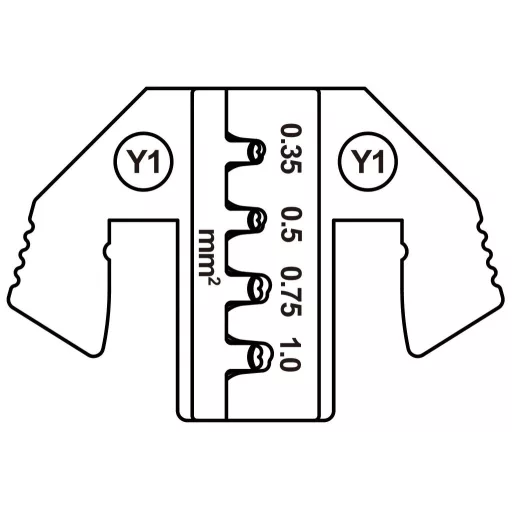 TOOLCRAFT TO-9625878 Krimpelő betét Yazaki YES/YESC 1,5 lezáratlan érintkező terminál 0.35 - 1 mm² Alkalmas márka TOOLCRAFT