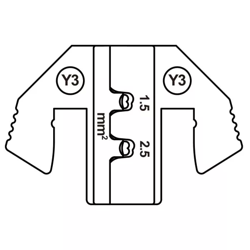 TOOLCRAFT TO-9625884 Krimpelő betét Yazaki YES/YESC 2.8 lezáratlan érintkező 1.5 - 2.5 mm² Alkalmas márka TOOLCRAFT