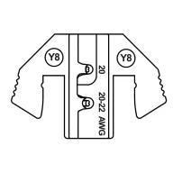   TOOLCRAFT TO-9625896 Krimpelő betét Yazaki HS/RH 0.64 terminál, Delphi GT 150 sorozatú terminál 0.35 - 0.5 mm² Alkalmas márka TOOLCRAFT