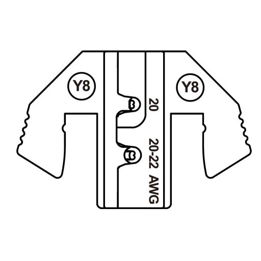 TOOLCRAFT TO-9625896 Krimpelő betét Yazaki HS/RH 0.64 terminál, Delphi GT 150 sorozatú terminál 0.35 - 0.5 mm² Alkalmas márka TOOLCRAFT