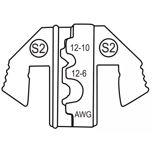 TOOLCRAFT TO-9625911 Krimpelő betét Anderson Power SB50/75A Powerpole dugó 4 - 16 mm²