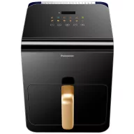   Panasonic NF-CC600AXE Forrólevegős fritőz 6 l 1450 W Cool-touch ház, Gőz hozzáadás, Digitális időzítő, LCD kijelző, betekintőablak, start-stopp automatika