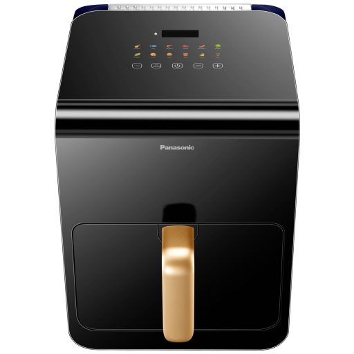 Panasonic NF-CC600AXE Forrólevegős fritőz 6 l 1450 W Cool-touch ház, Gőz hozzáadás, Digitális időzítő, LCD kijelző, betekintőablak, start-stopp automatika