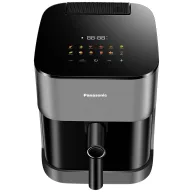   Panasonic NF-CC500SXE Forrólevegős fritőz 5 l 1450 W Cool-touch ház, Gőz hozzáadás, Digitális időzítő, LCD kijelző, betekintőablak, start-stopp automatika