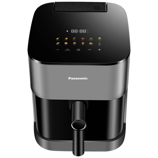 Panasonic NF-CC500SXE Forrólevegős fritőz 5 l 1450 W Cool-touch ház, Gőz hozzáadás, Digitális időzítő, LCD kijelző, betekintőablak, start-stopp automatika