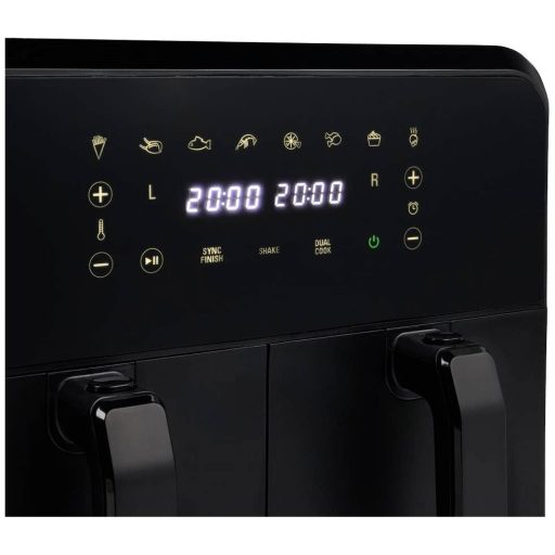 Princess 01.182068.01.001 Dupla fritőz 8 l 2400 W Kijelzővel Fekete