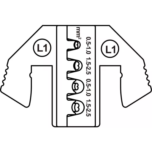 TOOLCRAFT TO-9627219 Krimpelő betét JPT érintkező, MCP lapos érintkező 0.5 - 2.5 mm²
