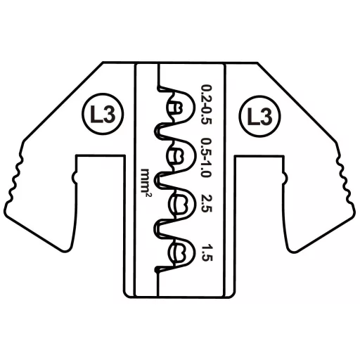 TOOLCRAFT TO-9627225 Krimpelő betét JPT 2.8K érintkező (SWS), JPT laposérintkező 0.2 - 1.5 mm²