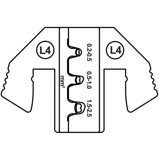 TOOLCRAFT TO-9627228 Krimpelő betét JPT laposérintkező, JPT 2.8K érintkező (SWS) 0.2 - 2.5 mm²