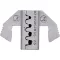 TOOLCRAFT TO-9627231 Krimpelő betét MCP 2.8 érintkező, JPT laposérintkező, Érzékelő soros érintkező 0.2 - 2.5 mm²