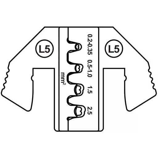 TOOLCRAFT TO-9627231 Krimpelő betét MCP 2.8 érintkező, JPT laposérintkező, Érzékelő soros érintkező 0.2 - 2.5 mm²