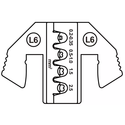 TOOLCRAFT TO-9627234 Krimpelő betét MCP 2.8 érintkező, JPT laposérintkező, Érzékelő soros érintkező (SWS) 0.5 - 2.5 mm²