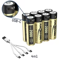 Ansmann 1312-0039 Ceruzaakku Lítium 1800 mAh 1.5 V 8 db