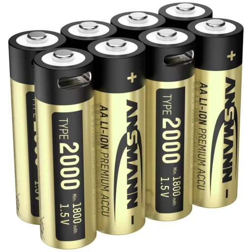 Ansmann 1312-0039 Ceruzaakku Lítium 1800 mAh 1.5 V 8 db