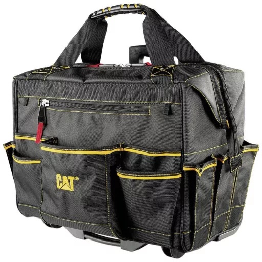 CAT Rolling Tool Bag (L x W x H) - 470 x 280 x 420 mm (no tools included) 980198N Gurulós táska, tartalom nélkül (H x Sz x Ma) 470 x 280 x 420 mm