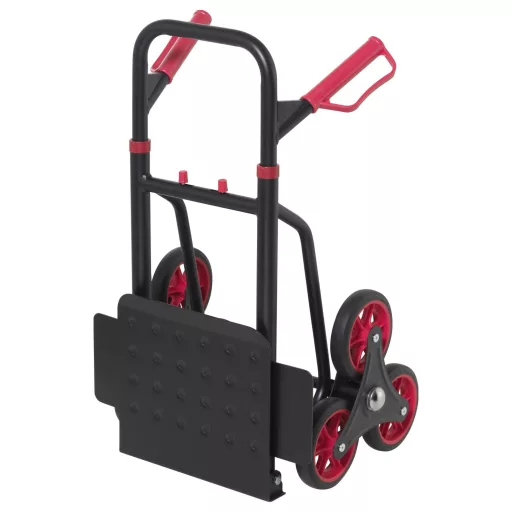 TOOLCRAFT TO-9650166 Lépcsőjáró kocsi Összehajtható, Állítható magasság Acél Terhelés (max.): 150 kg