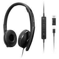   Lenovo Gen 2 On Ear headset Vezetékes Fekete mikrofon zajelnyomás