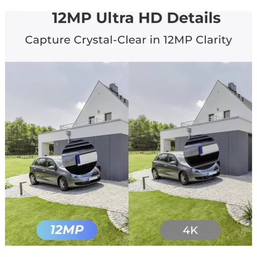 Reolink NVS8-12MD4 LAN IP-Megfigyelő kamera készlet8 csatornás4 db kamerával4512 x 2512 pixel