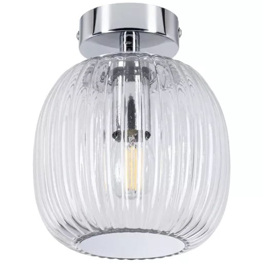 Paulmann 71141 Ruya Mennyezeti lámpa E14 Üveg , Króm