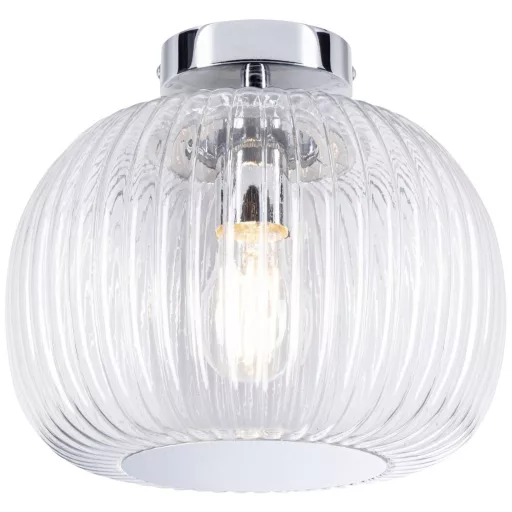 Paulmann 71142 Ruya Mennyezeti lámpa E27 Üveg , Króm