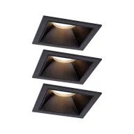   Paulmann 93125 Cole LED-es beépíthető lámpa 3 részes készlet LED 18 W Fekete