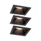 Paulmann 93125 Cole LED-es beépíthető lámpa 3 részes készlet LED 18 W Fekete