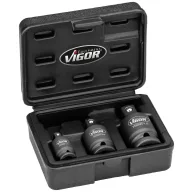   Vigor V5505N Erő dugókulcs betét készlet Meghajtás (csavarhúzó) 1/2 (12,5 mm), 1/4 (6,3 mm), 3/8 (10 mm) 1 készlet