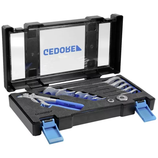 Gedore 7 RA 183 Gyűrűs-racsnis kulcs készlet 8 részes Kulcsszélesség (metrikus) 8 - 19 mm