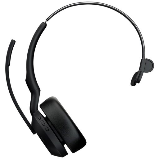 Jabra Evolve2 55 UC On Ear headset Bluetooth® Mono Fekete Noise Cancelling Hangerő szabályozás, Mikrofon némítás Számítógép