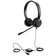   Jabra Evolve 30 II UC On Ear headset Vezetékes Stereo Fekete Mikrofon némítás, Hangerő szabályozás Számítógép