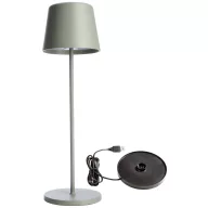   Deko Light 620195 Canis LED-es akkus asztali lámpa 3.5 W Melegfehér Szürke-zöld