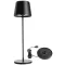 Deko Light 620200 Canis LED-es akkus asztali lámpa 3.5 W Melegfehér Fekete