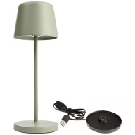   Deko Light 620203 Canis Mini LED-es akkus asztali lámpa 2.3 W Melegfehér Szürke-zöld