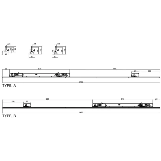 Deko Light Linear Pro 707197 LED-es sín fényszóró 50 W LED Fehér