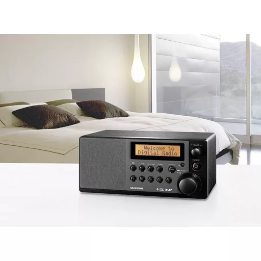 Sangean DDR-31+ Asztali rádió DAB+, URH AUX Fekete